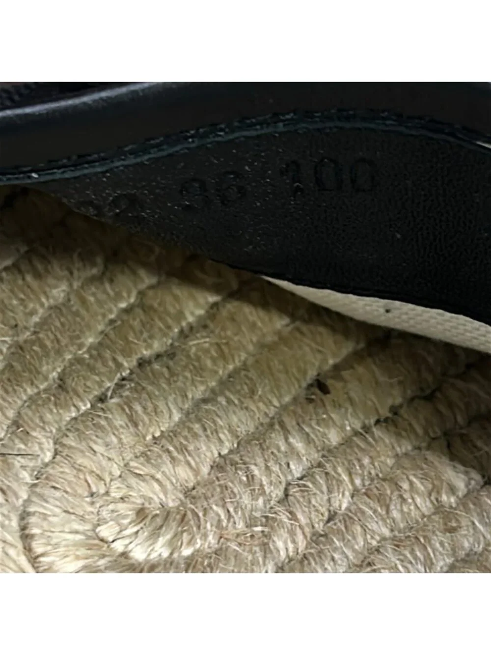 Gucci Slip-on Black Espadrilles GG Pattern